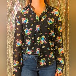 Sheer Aeropostale blouse small petite